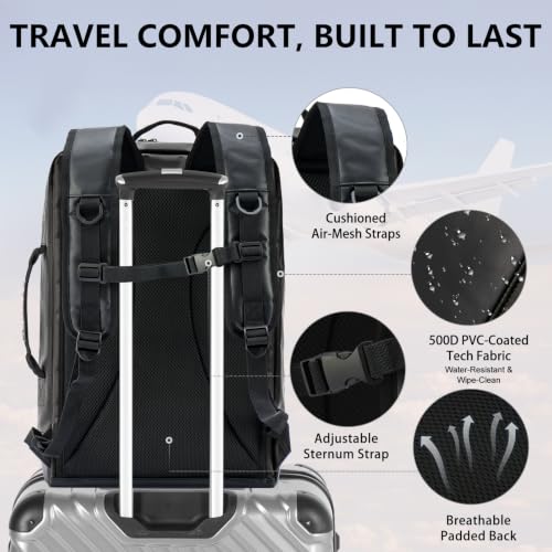 Travel Backpack for 15.6 Inch Laptop, 15L Lightweight, Black - color: Black, size: 15.6 Inch