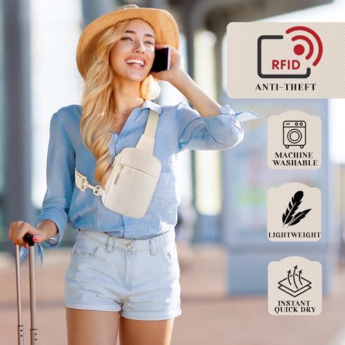 Anti Theft Crossbody Bag, Small Sling Bag for Women RFID Blocking