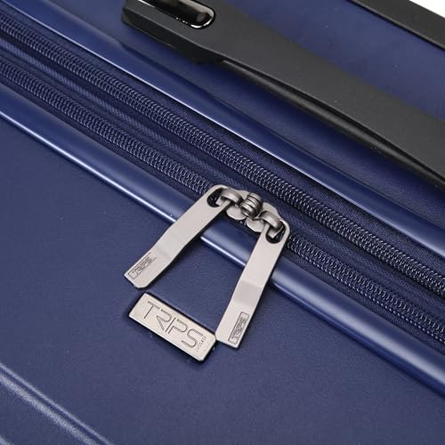 TRIPS EON 2-Piece Hardside 8-Wheel Spinner Luggage Set: 20" Carry-On & 28" Checked Suitcase Size Luggage, Blue Ribbon - color: Blue Ribbon, size: 2PC SET(CARRY ON+ LG CHECK)