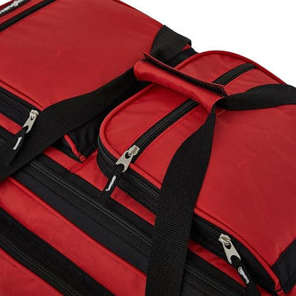 Wrangler 30" Wesley Rolling Duffel Bag, Salsa Red - color: Salsa Red