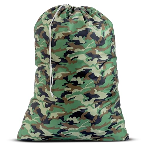 Handy Laundry XL Nylon Laundry Bag 22"x32", Heavy Duty, Camouflage - color: Camouflage, size: 30" x 40"