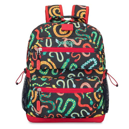 Bentgo Kids Print Durable & Water-Resistant Backpack - color: Sssnakes, size: Kids Medium