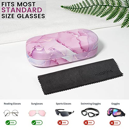 molshine Hard Shell Sunglasses Case,Classic Large Glasses Case for Women Men,Sunglass Eyeglasses - color: Lavender