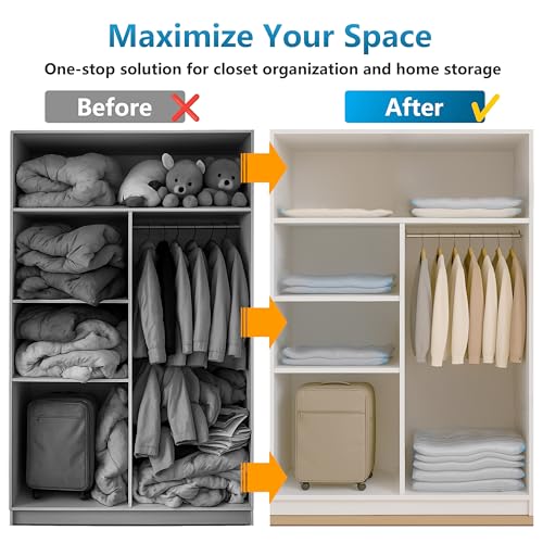 24 Pack Vacuum Storage Bags with Electric Pump，Space Saver Bags（5 Jumbo/5 Large/5 Medium/5 Small/4 Roll）,Compression for Comforters and Blankets, Sealer Clothes Storage - size: 24 Combo-EPUMP