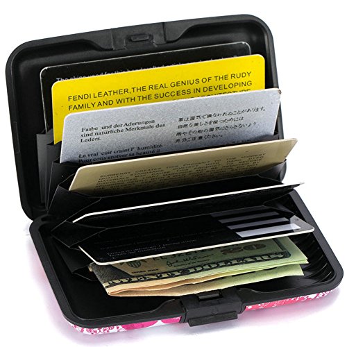 ELFISH RFID Aluminum Wallet Credit Card Protector Case Holder for Men Women - color: Heart