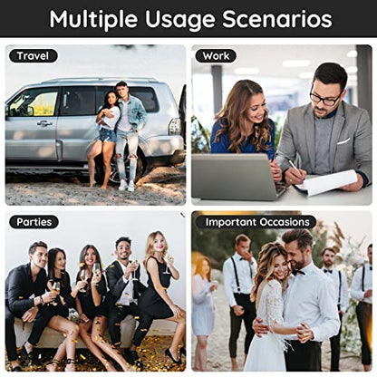 Segbeauty Mini Perfume Spray Bottles, 5 Set of 10ML Clear Glass Travel Perfume Atomizer Refillable, Empty Tiny Sprayer Fragrance Scent Sample Spray Containers Cosmetics Essential Oil Dispensing Bottle - color: Clear-black, style: Mini Bottles