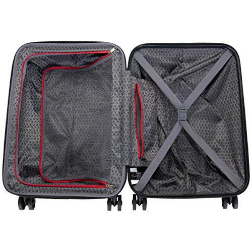 Kenneth Cole Reaction Flying Axis 20" Hardside Expandable 8-Wheel Spinner Carry-On Suitcase, Silver - color: Silver, size: 20-Inch Carry On