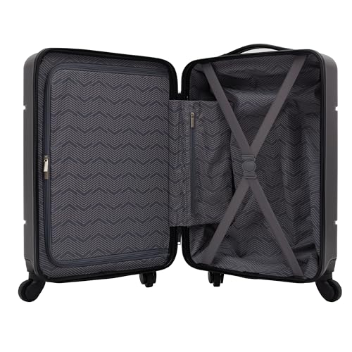 Travelers Club Skyline 22" Carry-On Spinner Luggage, Black - color: Black