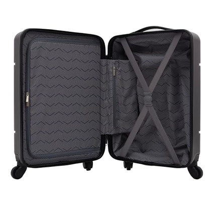 Travelers Club Skyline 22" Carry-On Spinner Luggage, Black - color: Black