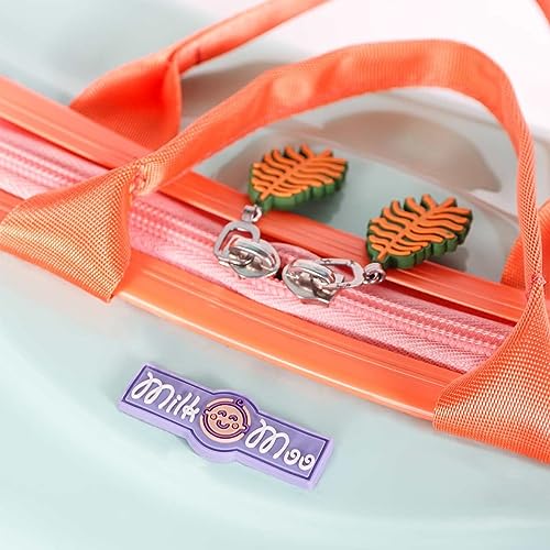 Milk&Moo Ride-On Suitcase For Kids, Jungle Friends Themed - color: Green