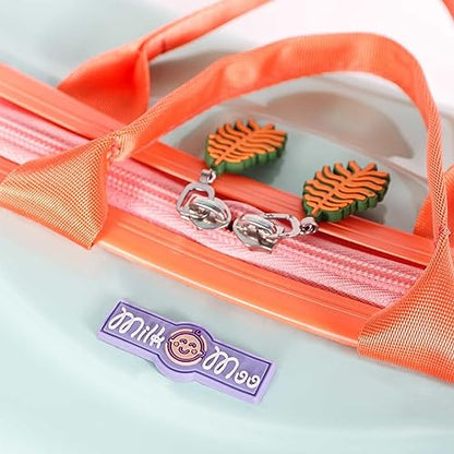 Milk&Moo Ride-On Suitcase For Kids, Jungle Friends Themed - color: Green