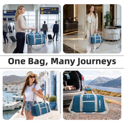 Extra Large 105L Duffel Bag, Foldable Moving & Storage Bag - color: Navy Blue, size: 105L