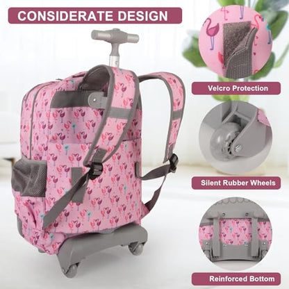Tilami 롤링 백팩, 플라밍고., 롤링 백팩 - color: 플라밍고.