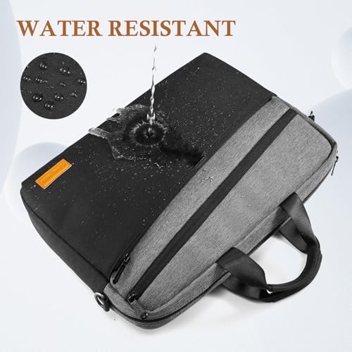 bagasin 15 15.6 16 inch Laptop Computer PC Shoulder Bag Carrying Case - color: Grey, size: 15-16