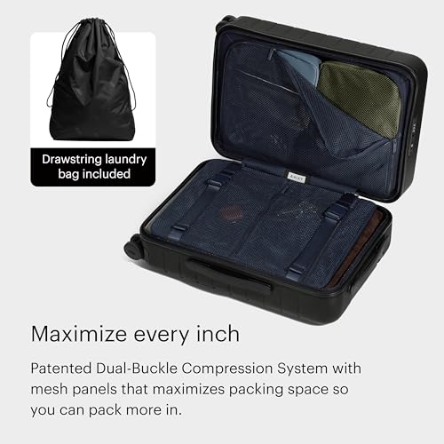 Away The Carry-On Luggage, 22-inch Lightweight Hardside Spinner Suitcase - color: Jet Black