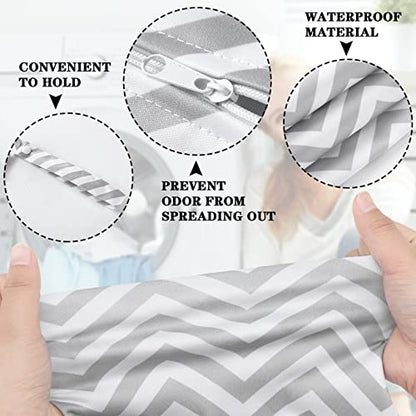 Shappy 2 Pack Wet Dry Bag Travel Laundry Waterproof,Stripe Style - style: Stripe Style