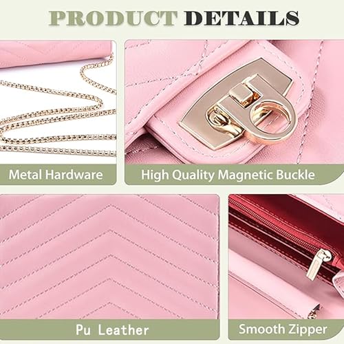 Small Crossbody Bag Sling Bag, Phone Holder for Women - color: Pink