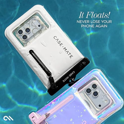 Case-Mate IP68 Waterproof Large Phone Pouch - Sand Dollar - color: Sand Dollar w/ Zip Pocket