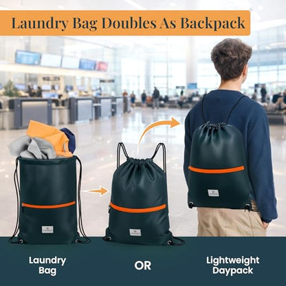 TRIPPED Travel Gear Extra Large Compression Packing Cubes 6-Piece Set - color: Grey/Orange