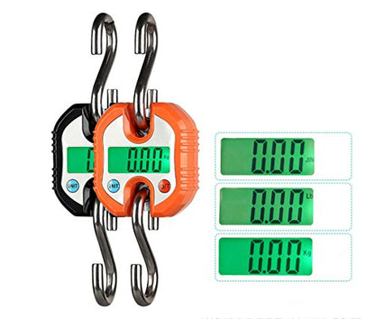 Klau Portable Digital Crane Scale, Orange, 150 kg / 300 lb - color: Orange
