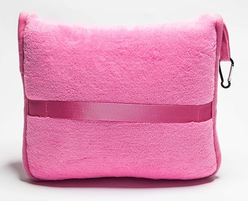 BlueHills Premium Soft Travel Blanket Pillow 2-in-1 Combo Plane Cute - Pink - color: Pink-1pk-t004