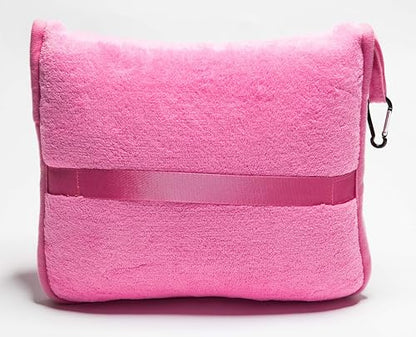 BlueHills Premium Soft Travel Blanket Pillow 2-in-1 Combo Plane Cute - Pink - color: Pink-1pk-t004