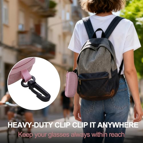 XANAD Hard Case for Safety Glasses,Sunglass Eyeglass Shooting Glasses(Pink) - color: Pink