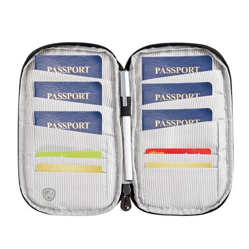 Travelon RFID Blocking Family Passport Wallet - color: Black