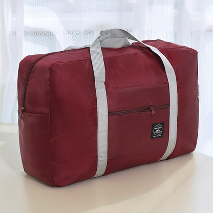 1pcs Foldable Travel Duffel Bag, Lightweight Waterproof Carry,Red - color: Red