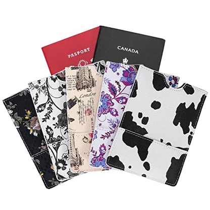 XEYOU Passport Holder Sleeve Case Travel Passport Pouch Wallet - color: Eiffel Tower