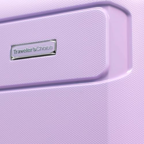 Traveler's Choice Pagosa Hardshell Expandable Luggage with Spinner Wheels, Lavender, 3-Piece Set (22/27/30) - color: Lavender, size: 3-Piece Set (22/27/30)