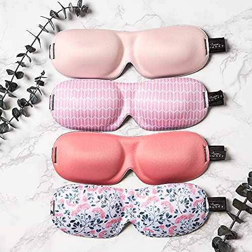 Bucky 40 Blinks No Pressure Eye Mask for Travel & Sleep - color: Peony Pink