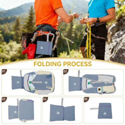 15L Small Hiking Backpack Travel Daypack Colorful Lightweight Packable Foldable Casual Backpack for Women Men - color: Haze Blue