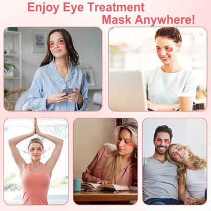 Eye Mask, 30 Pairs Red Pomegranate Under Eye Patches for Dark Circles - color: Red