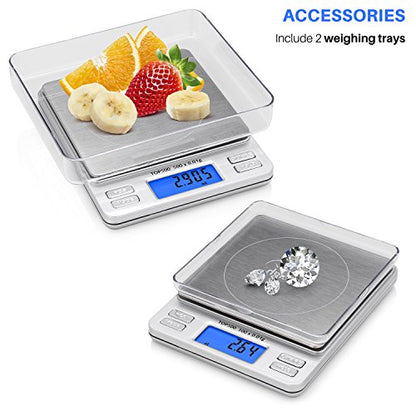 Smart Weigh Digital Pocket Scale, 500g x 0.01g, Kitchen, Herb & Jewelry - size: 500 Grams