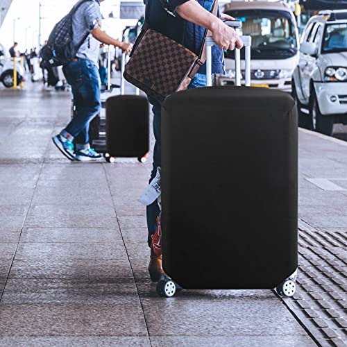 HYPER VENTURE Travel Luggage Cover Suitcase Protector Fits 31-32 Inch, XL - color: Black, size: XL