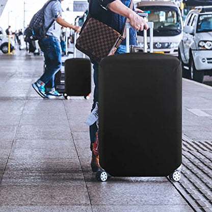 HYPER VENTURE Travel Luggage Cover Suitcase Protector Fits 27-30 Inch, L - color: Black, size: L