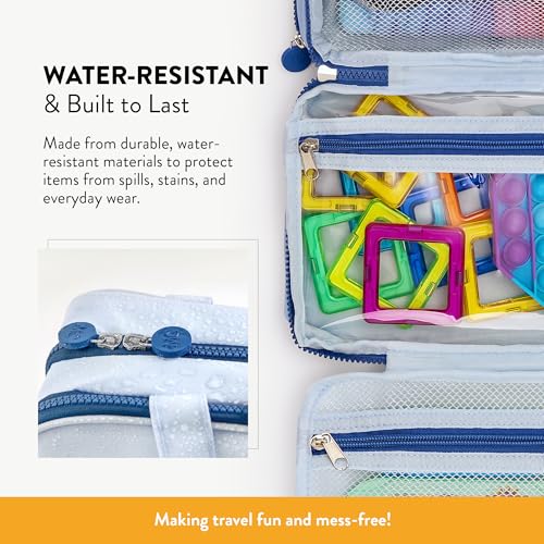 Mothercould Small Kids Travel Organizer, Hanging Bag With Hook, Blue - color: Blue, size: Small