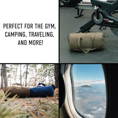 Rothco Heavy-Duty Canvas Shoulder Duffle Bag - Rugged Travel Gym Gear Equipment Bag - color: Olive Drab, size: 17 Inches