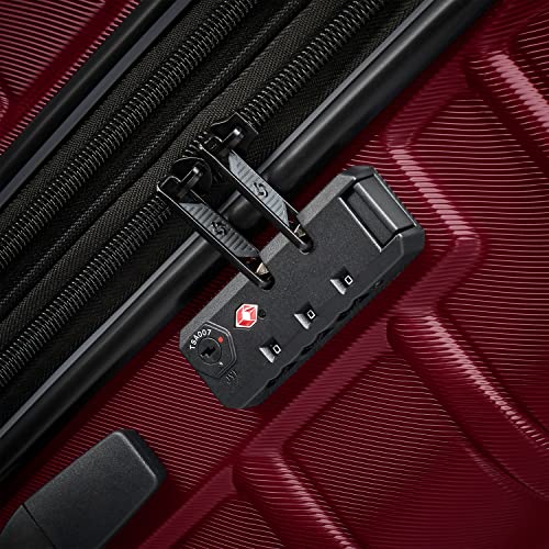 Samsonite Omni 2 Hardside Expandable Luggage with Spinner Wheels, 2-Piece Set (19/24), Nature Merlot - color: Natural Merlot, size: 2-Piece Set (Carry-on/Medium)