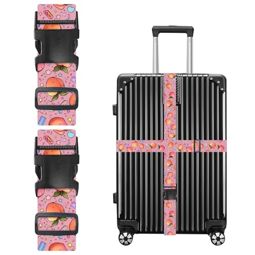 Nuxovilar Luggage Straps Set for Suitcase 1.96x71in Polyester - color: YZX03593, size: 1.96"x70.86"