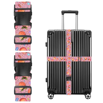 Nuxovilar Luggage Straps Set for Suitcase 1.96x71in Polyester - color: YZX03593, size: 1.96"x70.86"