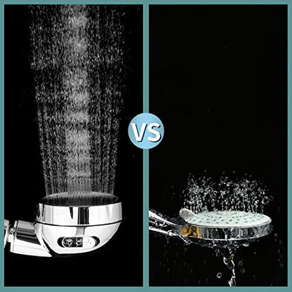 Marbrasse High Pressure Shower Head with Hose and Holder, 3-Settings Handheld Showerhead with Push Switch and Button to Control Water Flow for Saving Water,Removable Camper Shower Head - color: Shower Head with Hose and Holder, 1Pack