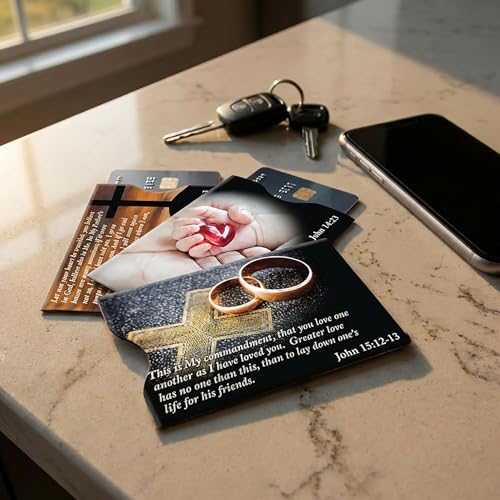 RFID Blocking Credit Card Sleeve Protectors – USA Made Slim Wallet Inserts for Credit Cards, Debit Cards & ID Protection (16, Faith - 16 Pack) - color: Faith - 16 Pack