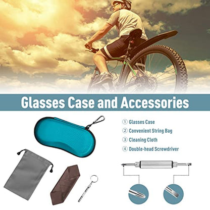 FINTIE Sunglasses Case, Hard EVA Shell Shockproof Sport Glasses Case - color: Legacy Teal