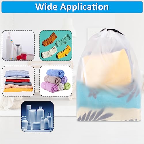 Clear Shoe Bags for Travel 10 PCS, Drawstring Travel Shoe Bags for Packing - color: Clear, style: 10 Pack