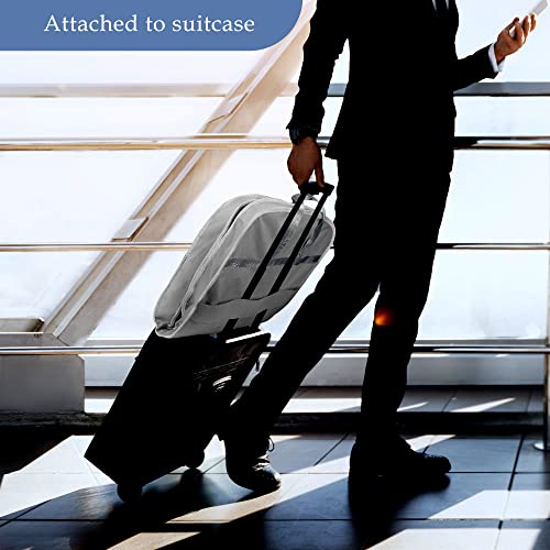 Limoomil 42" Heavy‑Duty Waterproof Foldable Travel Garment Bag, Grey - color: Grey, size: 42" x 24" x 4"