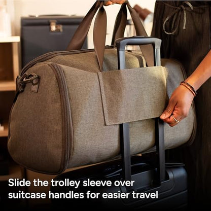 Halfday Convertible 2-in-1 Garment Duffel Weekender 40L, Carry On, Shadow - color: Shadow, style: Original, 40l