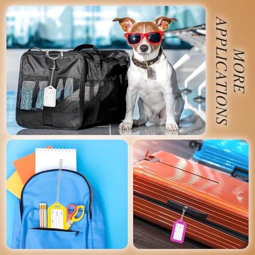 Kigeli Luggage Tags Bulk, Suitcases Backpack Baggage, 60 Pcs, PVC Rope - style: PVC Rope