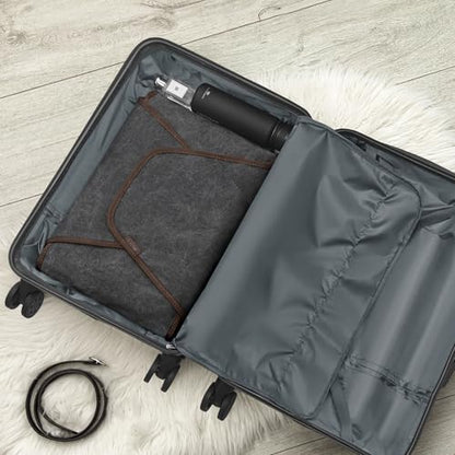 S-ZONE Garment Folder Compression Packing Cubes Suitcase Organizer Bags